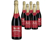 Lambrusco Rosso Frizzante Puglia IGP 6x 75cl – Schaumwein, Italien (0.75l)
