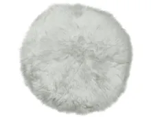 Lammfell Sitzkissen weiss