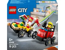 Lego City Pizzalieferwagen vs. Löschauto