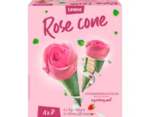 Leone Cornet-Rose Erdbeere & Crème