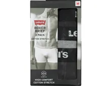Levis Boxershorts Herren 3er-Pack M, grau
