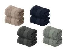 Livarno Frottier-Gästehandtücher, 2er-Set