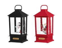 Livarno home LED-Laterne mit Schneegestöber-Effekt und Musik