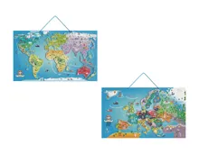 Lupilu® Magnetische Weltkarte/Europakarte