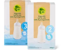 Migros Bio Folgemilch 2 und 3