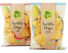 Migros Bio Tortilla Chips-Nature und -Chili
