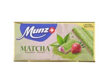 Munz Tafelschokolade Matcha & Erdbeere