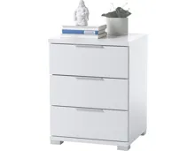 Nachttisch Dormo, weiss 3 Schubladen