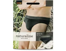 Naturaline Herren Slip Schwarz S