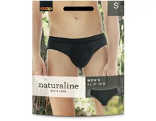 Naturaline Herren Slip Schwarz S