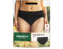 Naturaline Texti lDamen Panty schwarz L