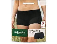 Naturaline Textil Damen Panty schwarz L