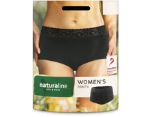 Naturaline Textil Damen Panty schwarz S