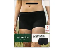 Naturaline Textil Damen Panty schwarz S