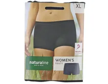 Naturaline Textil Damen Panty schwarz XL