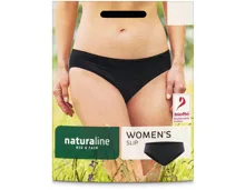 Naturaline Textil Damen Slip schwarz L