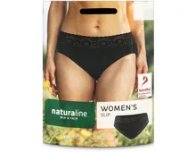 Naturaline Textil Damen Slip schwarz L