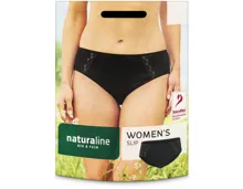 Naturaline Textil Damen Slip schwarz XL