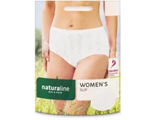 Naturaline Textil Damen Slip weiss L