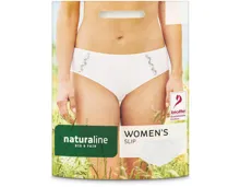 Naturaline Textil Damen Slip weiss L