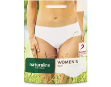 Naturaline Textil Damen Slip weiss L