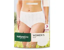 Naturaline Textil Damen Slip weiss M
