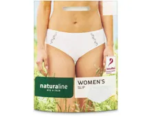 Naturaline Textil Damen Slip weiss M