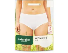 Naturaline Textil Damen Slip weiss M