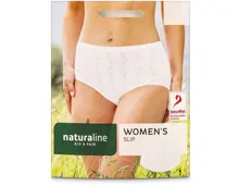 Naturaline Textil Damen Slip weiss S