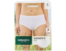 Naturaline Textil Damen Slip weiss S