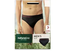 Naturaline Textil Herren Slip schwarz M