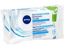 Nivea 3 in 1 erfrischende Reinigungstücher