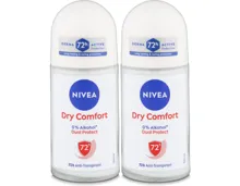 Nivea Dry Comfort Deo Roll-on Female 2x 50ml