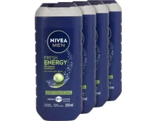 Nivea Duschgel Men Energy 4 x 250 ml