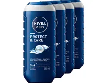 Nivea Duschgel Protect & Care 4 x 250 ml