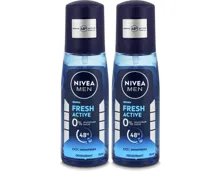 Nivea Men Fresh Active Deodorant Vapo ohne Alu 2x 75ml