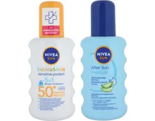 Nivea Sun Sonnenmilch Babies & Kids Sensitive Protect LSF 50+ 200 ml + After Sun 200 ml