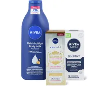 Nivea- und Nivea Men-Gesichts- sowie -Körperpflege-Produkte
