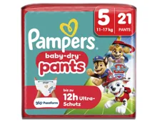 Pampers Baby Dry Pants Windeln Grösse 5 Junior 11-17kg Single Pack Paw Patrol 21 Stück