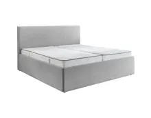 Polsterbett Cora Stoff Cord silber 140 x 200