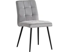 Polsterstuhl Diana Samtvelours anthrazit