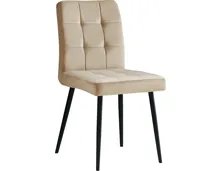 Polsterstuhl Diana Samtvelours beige