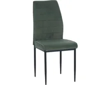Polsterstuhl Lino Cordstoff dunkelgrün