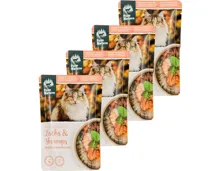 PureNature Katzenfutter in Gelee Lachs + Shrimps 4x 80g