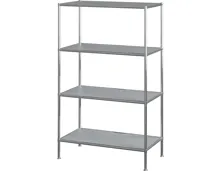 Regal Kubik Metall silber 77.9 x 129.2 x 40.4 cm