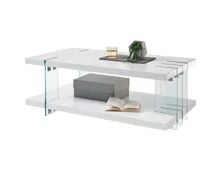 Salontisch Dallas MDF weiss Hochglanz