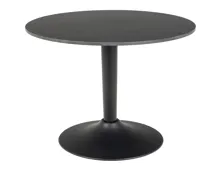 Salontisch Malta rund Keramik schwarz matt 60 x 45 x 60 cm