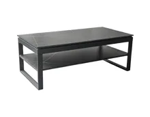 Salontisch Mia Keramikoptik schwarz 120 x 45 x 60 cm