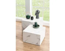 Salontisch Mondi Dekor Marmor-Optik weiss 2er-Set