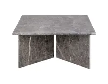 Salontisch Vega quadratisch Marmor braun 90 x 42 x 90 cm